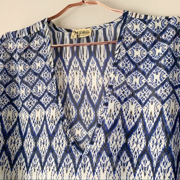 Show Me Your Mumu Ikat Peta Tunic Small - Picture 3 of 5